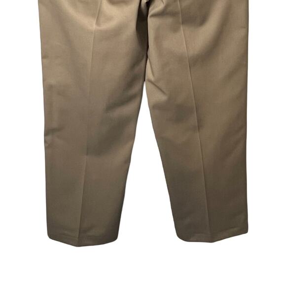 Lands End Mens Pants size 33" Tan Straight Leg Classic Chino Pockets Cotton - Picture 5 of 9